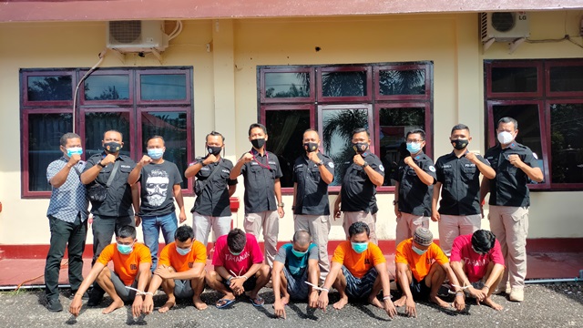 Polres Tangkap Tujuh Orang Terduga Pengedar Sabu dan Ekstasi di Sarolangun