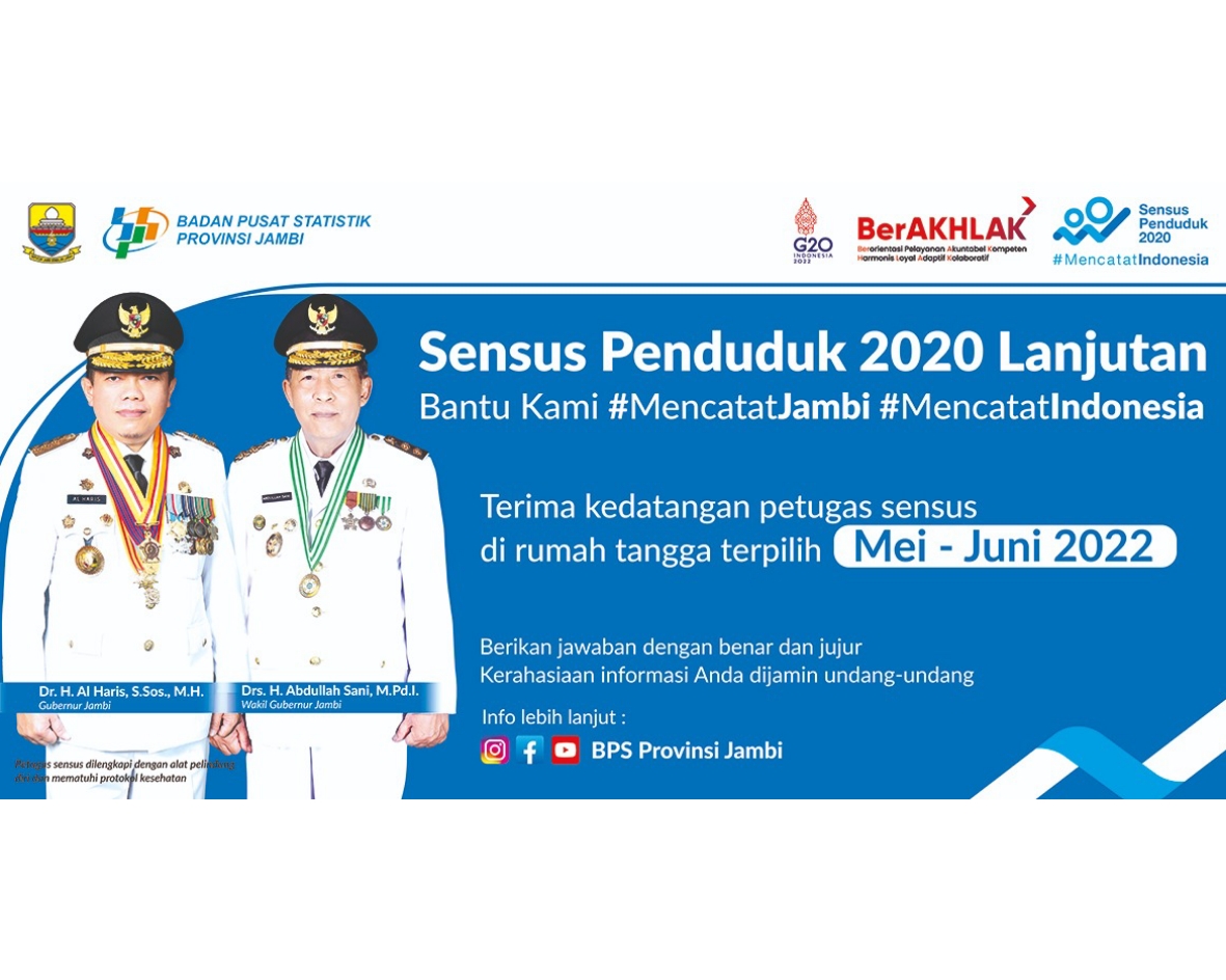 BPS Provinsi Jambi akan Lakukan Sensus Penduduk pada Rumah Tangga Terpilih