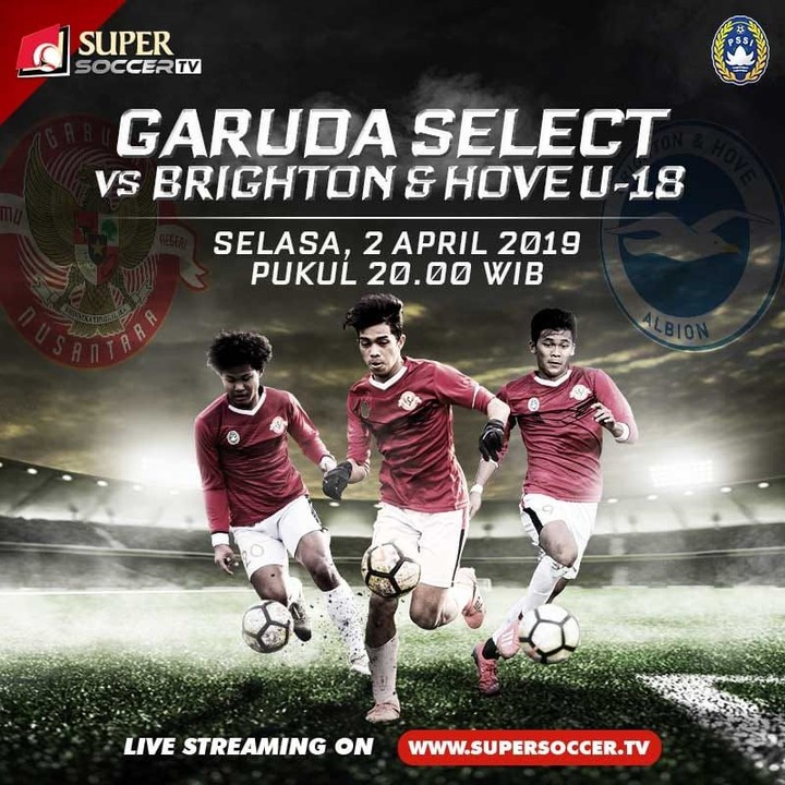 SESAAT LAGI: Live Streaming Garuda Select vs Brighton & Hove U18, Disiarkan Langsung dari Inggris