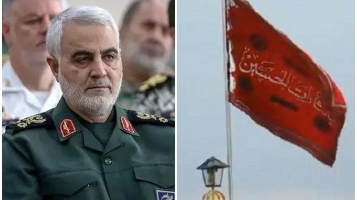 Bendera Merah Iran Berkibar, Jadi Tanda Tantangan Perang, Donald Trump Siagakan 3.000 Tentara