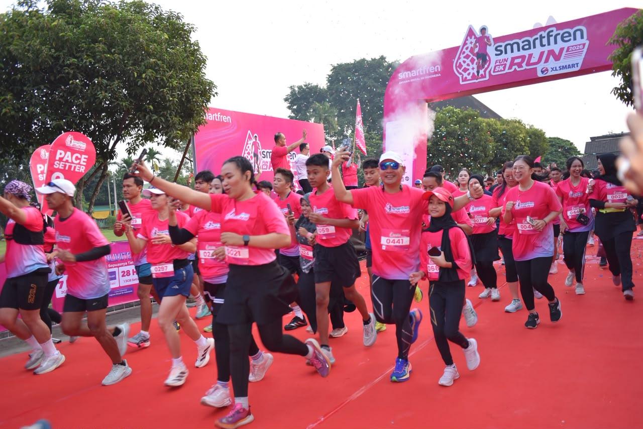 SMARTFREN Perkuat Jaringan di Jambi, Hadirkan Pengalaman Digital melalui SMARTFREN Fun Run 2026 - Tribunjambi.com