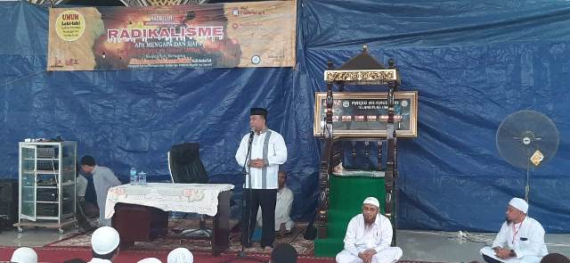 Tabligh Umum Masjid Arraudhoh, Dirreskrimum Polda Jambi Ajak Masyarakat Cegah Radikalisme