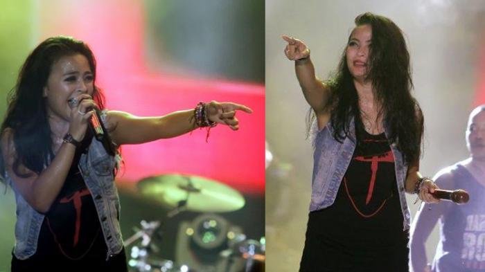 Ada 'Insiden' dengan Gitar Cella, Darah Mengucur dari Pelipis Mata Tantri Kotak saat Manggung