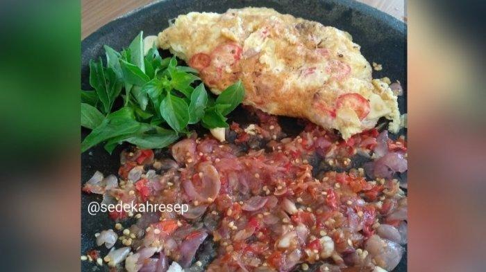 Resep telur Dadar Sambal Matah Cocok Buat Sajian Buka Puasa,Murah, Nikmat dan Bergizi