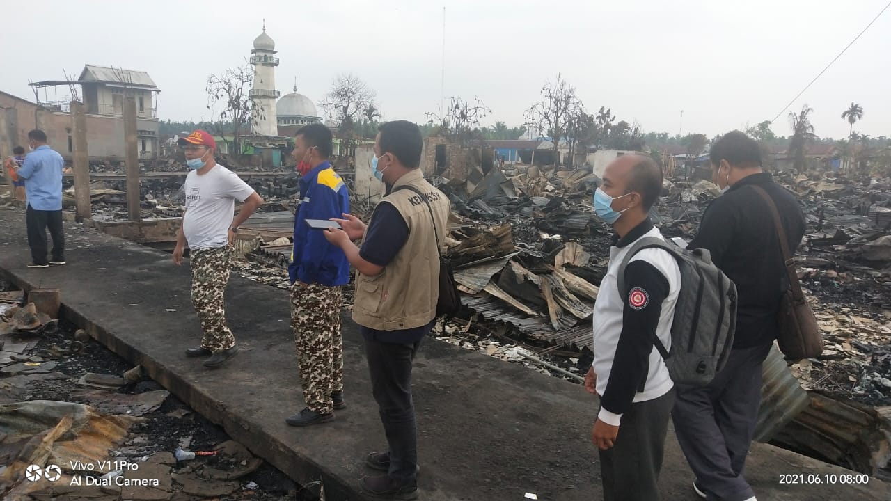 Sepekan Pasca Kebakaran di Menteng Tanjabtim, Para Pengungsi Mulai Kekurangan Air Bersih