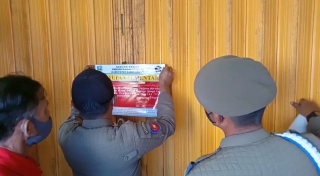 Empat Tempat Usaha di Pasar Atas Sarolangun Didenda Satgas Covid Karena Melanggar Aturan Prokes