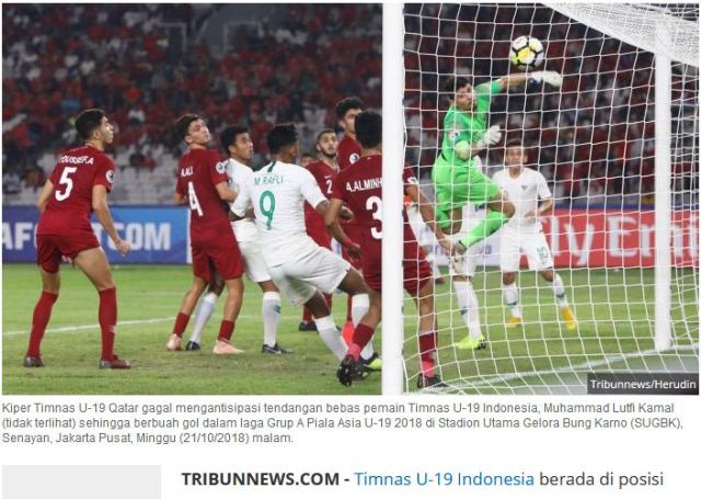 Piala AFC 2018 - Live Streaming Timnas U-19 Indonesia Vs UEA Malam Ini Mulai 19.00 WIB