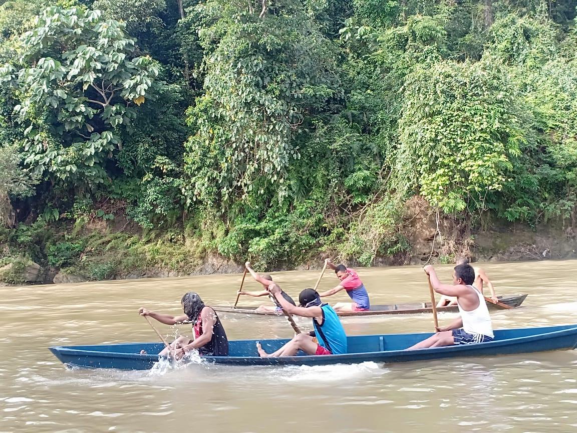 Tradisi Pacu Biduk di Sarolangun, Merambah ke Desa, Antusias Warga Saksikan Lomba Perahu