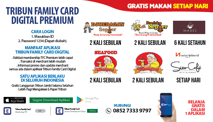 Makan Siang Gratis Setiap Hari Dengan Aplikasi TFC (Tribun Family Card)