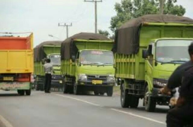 Puluhan Truk Batubara Ditilang Saat Melintas di Sarolangun