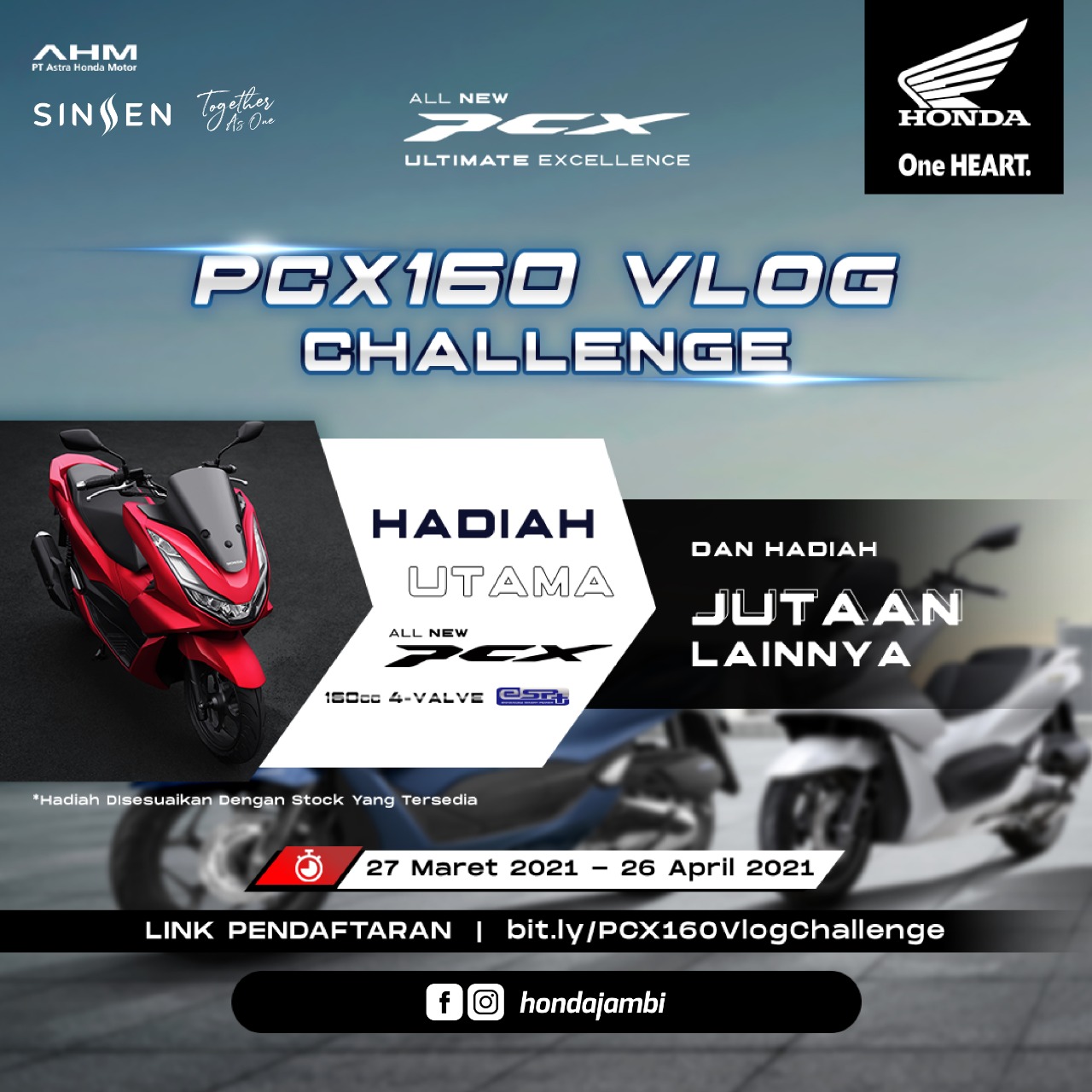 Cukup Upload Video di Youtube Anda Bisa Bawa Pulang All New Honda PCX