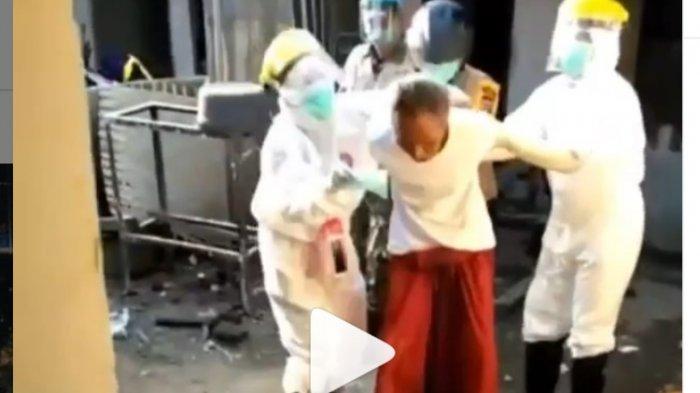 Inilah Fakta Sebenarnya Video Kakek Positif Covid-19 di Lombok Mengamuk saat Dibawa Petugas Medis