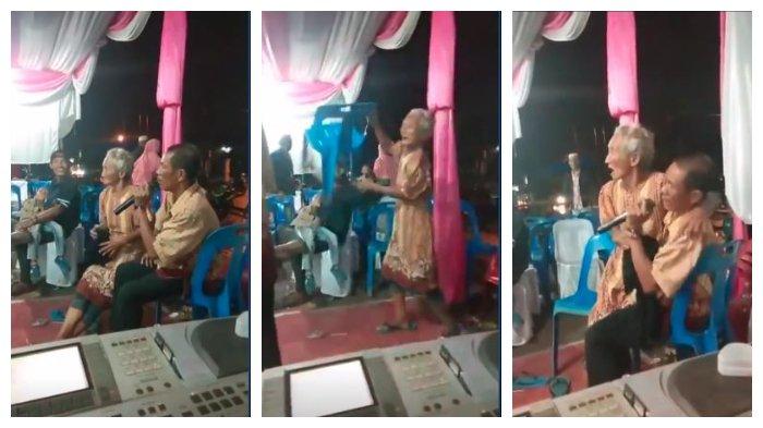 HEBOH Nenek Ngamuk Sampai Lempar Kursi Gara-gara Kakek Duet Dengan Biduan di Atas Panggung!