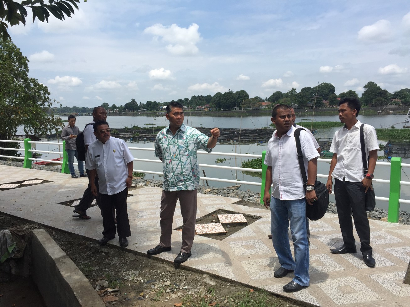 Jogging Track di Danau Sipin sudah 80 Persen, Syarif Fasha Cek Lokasi