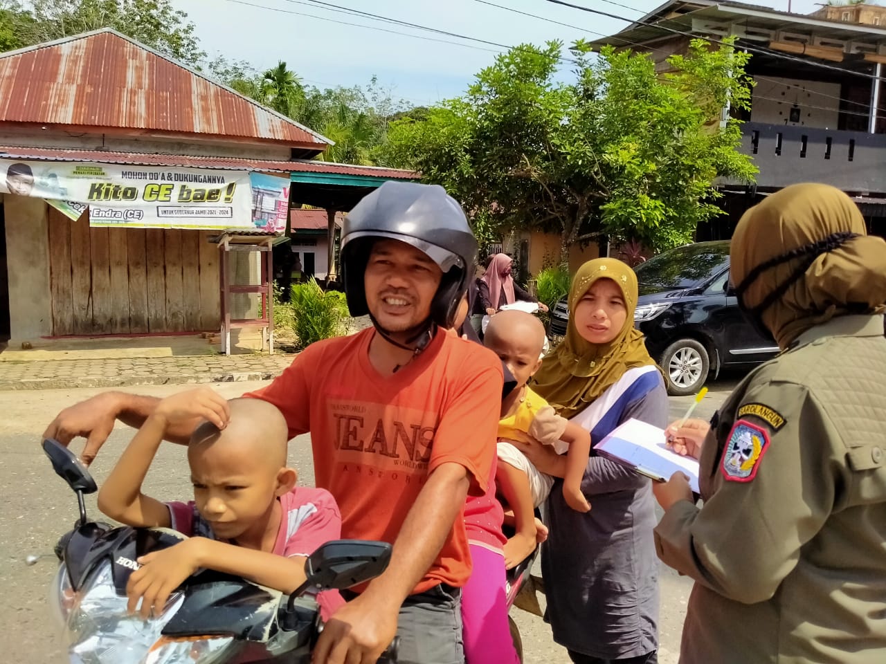 36 Warga di Pasar Sarolangun Terjaring Razia Masker