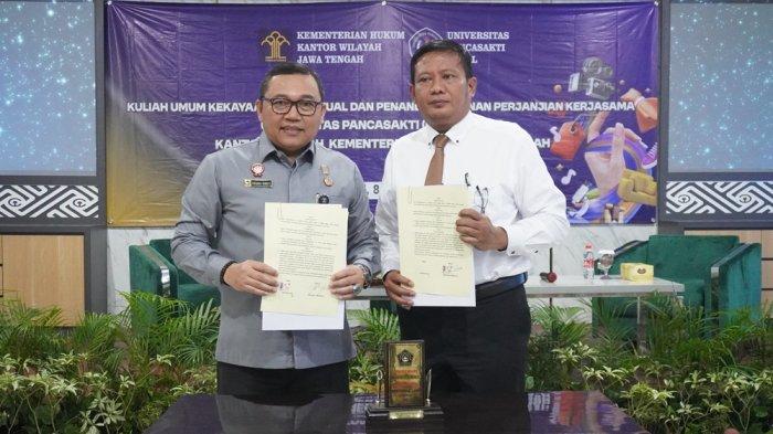 Perkuat Sinergi, Kanwil Kemenkum Jawa Tengah Teken Kerja Sama dengan Universitas Pancasakti Tegal