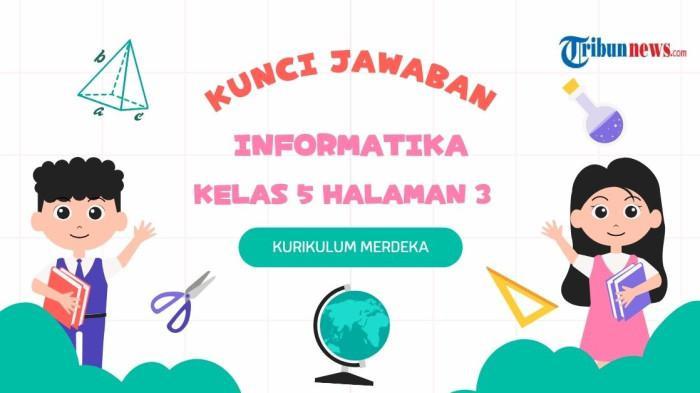 Kunci Jawaban Informatika Kelas 5 SD Halaman 7 Bab 1 Kurikulum Merdeka
