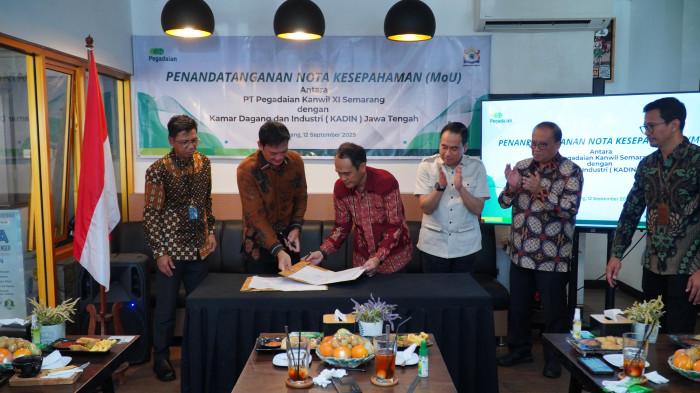 Pegadaian Perluas Keagenan dan Layanan Tabungan Emas Kerja Sama dengan Kadin Jateng