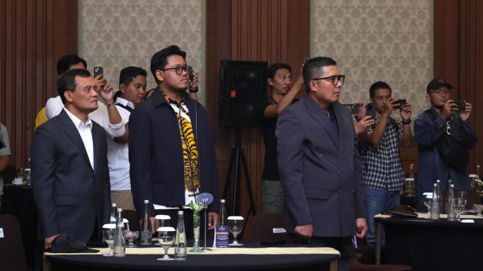 PELANTIKAN PENGURUS: Wakil Ketua DPRD Jawa Tengah, Mohammad Saleh saat menghadiri kegiatan pelantikan jajaran pengurus Perkumpulan Besar Padel Indonesia (PBPI) Jawa Tengah periode 2025-2030 di Hotel Santika Kota Semarang, Rabu (1/10/2025). Saleh berharap olahraga padel yang saat ini menjadi tren, semakin populer di semua kalangan masyarakat. (Dok)