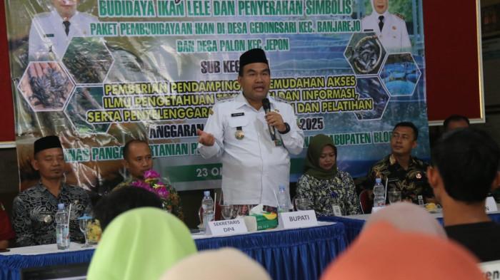 Dorong Kemandirian Pangan, Pemkab Blora Gelar Pelatihan dan Salurkan Sarpras Budidaya Ikan Lele