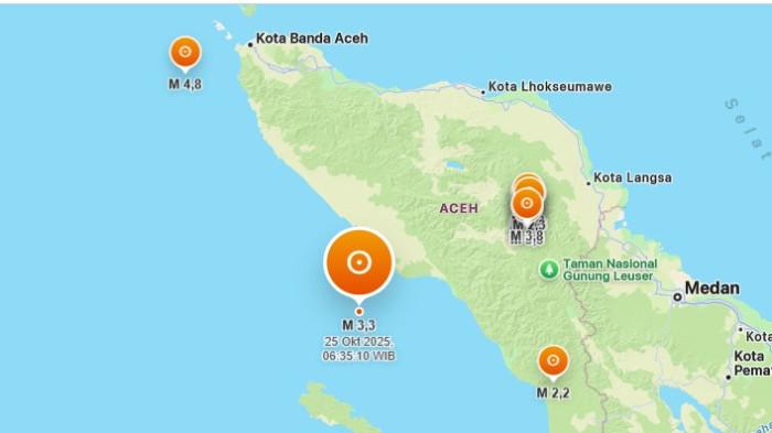 Gempa Terkini Sabtu 25 Oktober 2025 Pagi Ini, Info Lengkap BMKG Klik di Sini