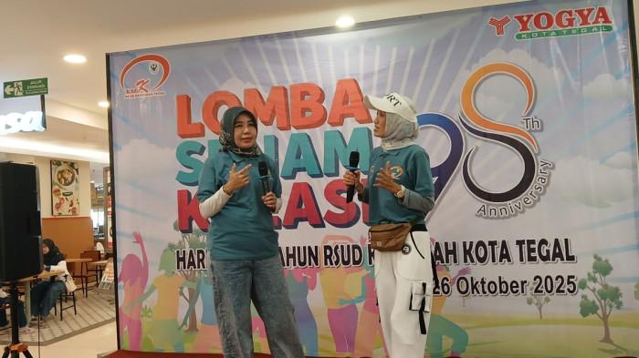 Rayakan HUT ke-98, RSUD Kardinah Kota Tegal Sehatkan Masyarakat dengan Lomba Senam Kreasi