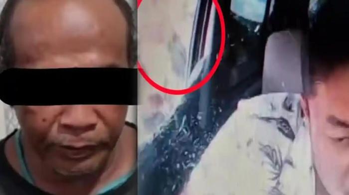 AKSI PEMUKULAN - Tangkapan layar video dasbor kamera (dascam) merekam momen pengendara mobil dipukul seorang petugas swadaya pembantu pengaturan lalu lintas jalan atau 'Pak Ogah' di ruas putar balik (U-Turn) depan toko roti kawasan Jalan Banyu Urip, Kupang Krajan, Sawahan, Surabaya. Video viral di medsos IG @viral_forjustice, pada Rabu (4/3/2026). Pelaku 'pak ogah' adalah HN, telah ditangkap Anggota Polsek Sawahan, dan sempat dipertemukan dengan korban CN. (TRIBUN JATIM)