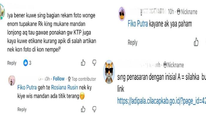 Tangkapan Layar - Tangkapan layar unggahan di media sosial yang berisi pengakuan sejumlah perempuan terkait dugaan perilaku tidak pantas oleh seorang pegawai Kecamatan Adipala, Kabupaten Cilacap.