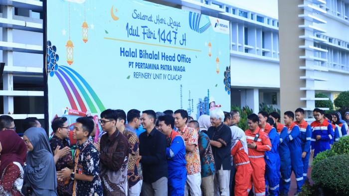 25032026 pekerja Pertamina Kilang Cilacap gelar halalbihalal Lebaran 2026
