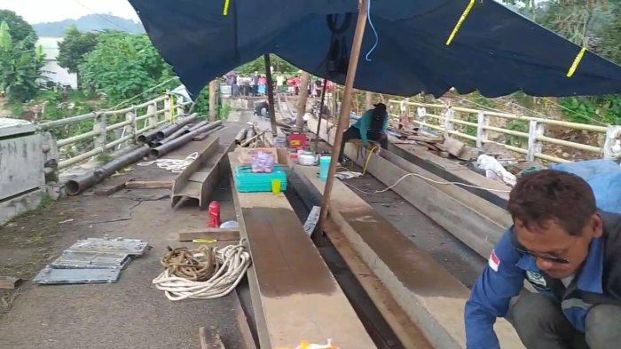 Jembatan Darurat Kali Belo Tersono Segera Bisa Digunakan, Perbaikan Mencapai 45 Persen
