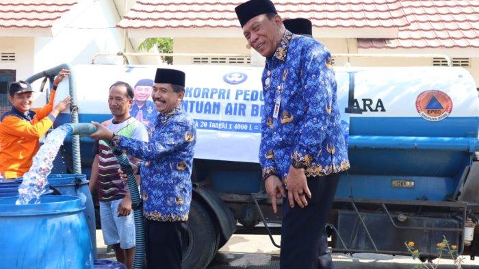 Bantu Tangani Kekeringan di Dua Desa, Korpri Jepara Kirim 20 Truk Tangki Air Bersih
