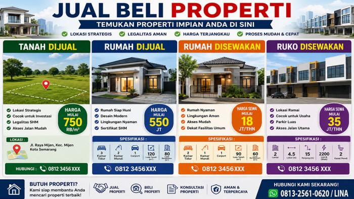 Berikut Ilustrasi informasi jual beli rumah baru dan bekas di Semarang dan sekitarnya