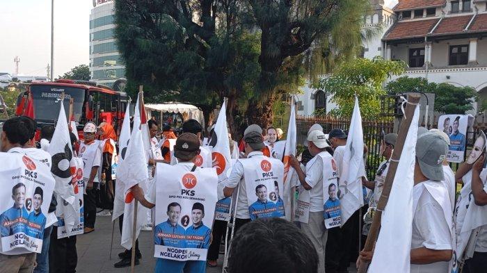 All-Out Menangkan Yoyok-Joss, Kader PKS se-Kota Kota Semarang Turun ke Jalan Gelar Kampanye Kreatif