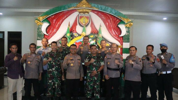 Jaga Sinergitas TNI-Polri, Kapolres Tegal AKBP Sajarod Zakun Silaturahmi ke Mako Brigif 4 Dewa Ratna