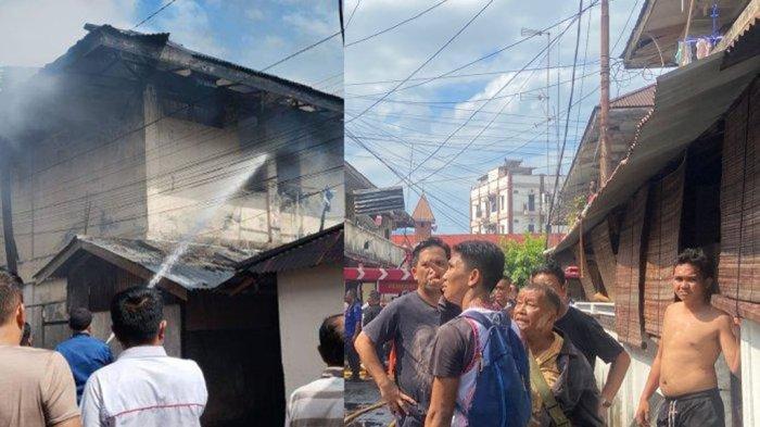 Kebakaran di Aspol Sario Manado: Warga Terkejut, 2 Orang Berteriak Ketakutan Keluar Kamar