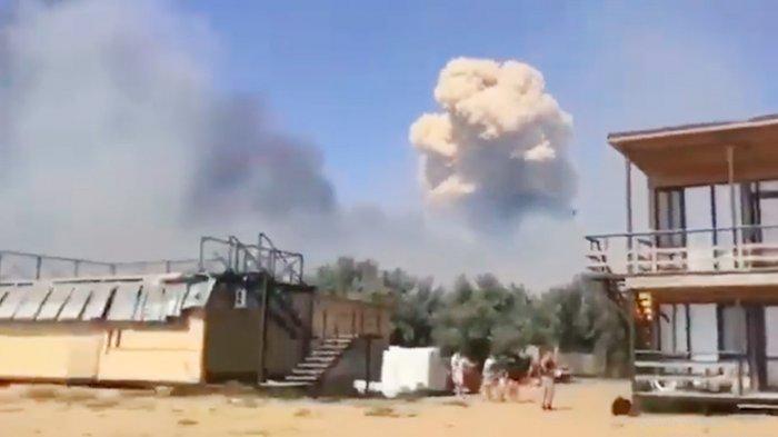 Ledakan Besar di Pangkalan Udara Krimea Rusia, Diklaim Serangan Ukraina