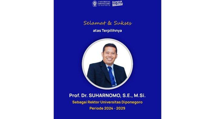 BREAKINGNEWS! Prof. Dr. Suharnomo Resmi Terpilih Jadi Rektor Undip Periode 2024-2029