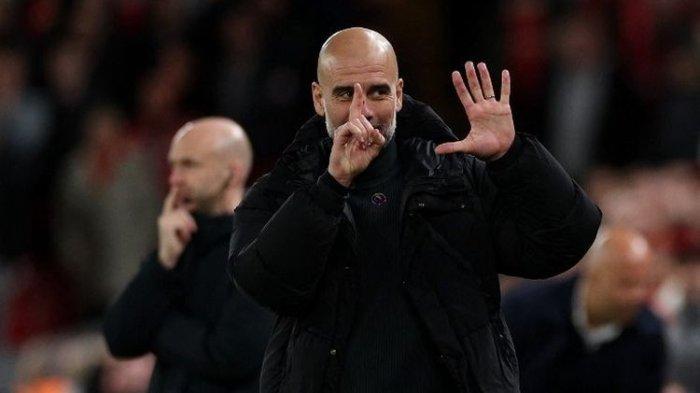 "Salam 6 Jari" Gestur Tangan Pep Guardiola Balas Ejekan Suporter Liverpool, Apa Maksudnya?
