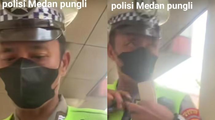 Aiptu R Napitupulu polisi Medan pungli Rp100 ribu ke pengendara motor yang ditilang