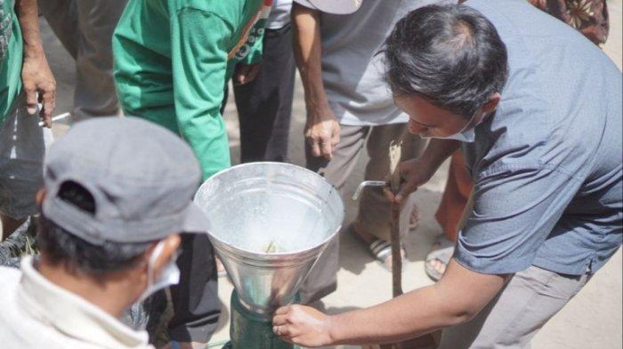 Rumput Kerap Tertutup Abu Vulkanik, BEM FMIPA Unnes Bantu Warga Sangup Buat Pakan Ternak Alternatif