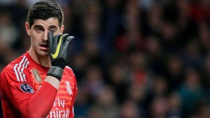 Thibaut Courtois, bermain kurang maksimal sebagai penjaga gawang Real Madrid.