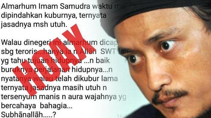 Viral Jenazah Imam Samudra Pelaku Bom Bali I Disebut Masih Utuh saat Dibongkar, Ini Faktanya