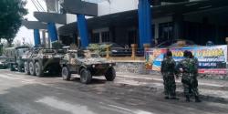 Jelang Kedatangan Presiden, 4 Panser Siaga di Kediri