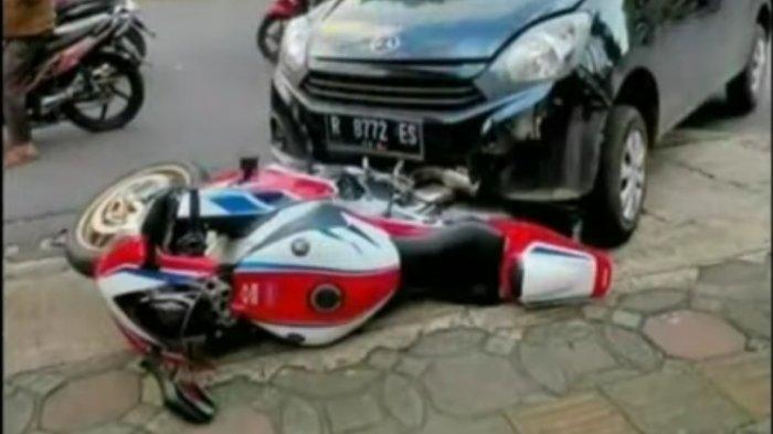 Viral Mobil Ayla Seruduk CBR 1000RR SP di Purwokerto, Kasat Lantas: Dua Pihak Sepakat Damai