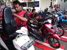 Asik Yamaha Berikan Service Gratis di Posko 24 Jam