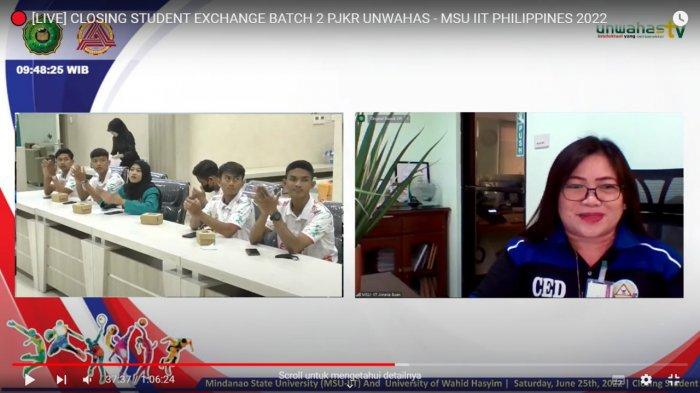 Pertukaran Pelajar Antara Mindanao State University dan Unwahas Resmi Ditutup