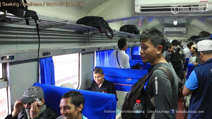 VIDEO Pantauan Ratusan Muslim Semarang ke Jakarta Naik Kereta Api