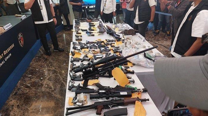 44 Senjata Api dan Ribuan Peluru Ilegal Disita Aparat Gabungan, Ditawarkan Lewat Medsos