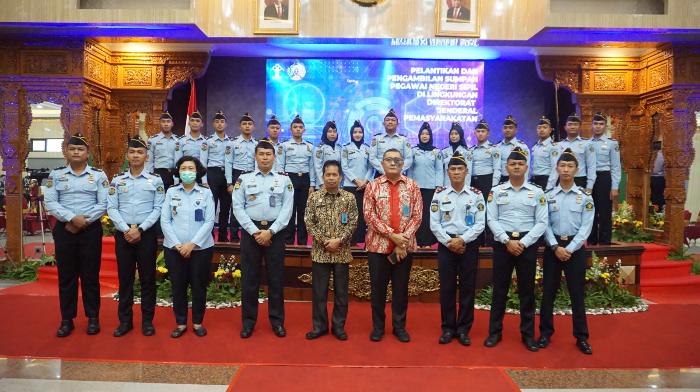 20 Lulusan POLTEKIP di Wilayah Kemenkumham Jateng Resmi Dilantik sebagai Pegawai Negeri Sipil