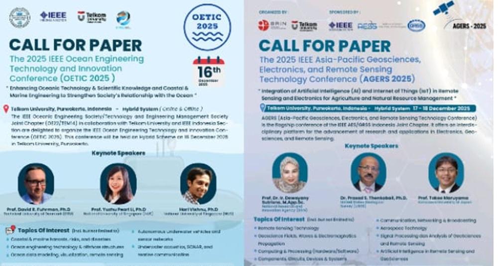 Telkom University Purwokerto Buka Call for Papers AGERS & OETIC 2025 dengan Peluang Publikasi Scopus